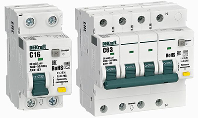 автоматический выключатель дифференциального тока АВДТ ДИФ-103 4,5кА NEW